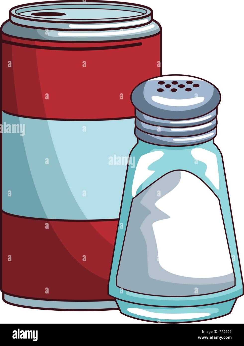 Soda can and salt shaker Stock Vector Image & Art Alamy