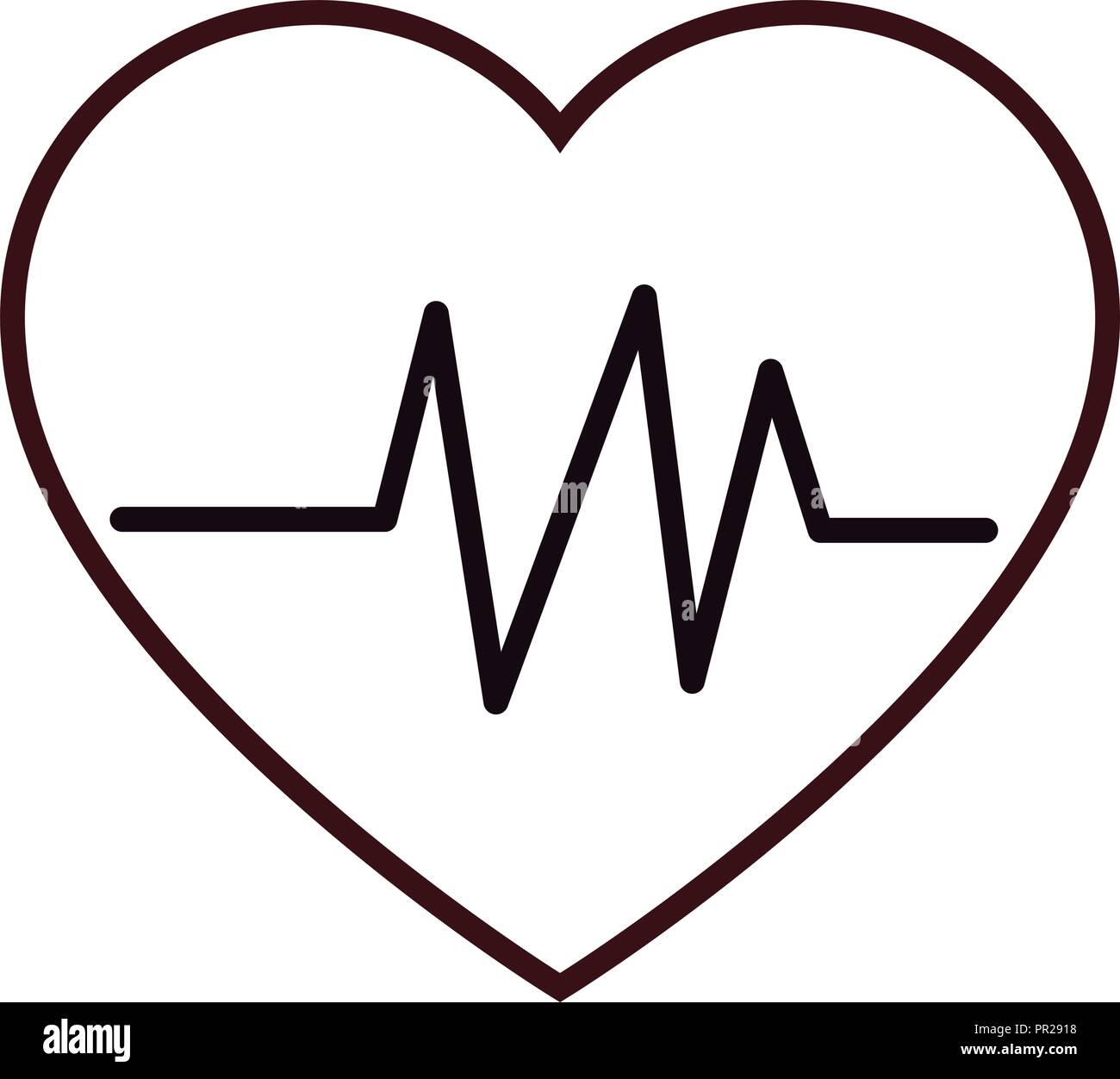 Medical heartbeat symbol Stock Vector Image & Art Alamy