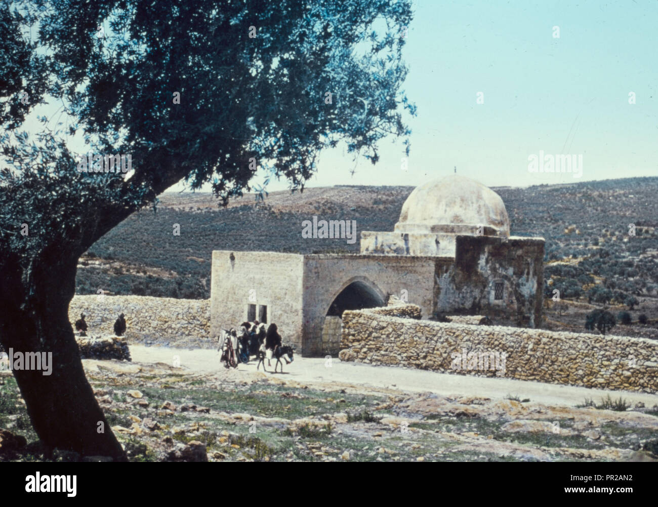 Rachel's Tomb. Gen. 3516-20. 1950, West Bank, Bethlehem, Israel Stock Photo