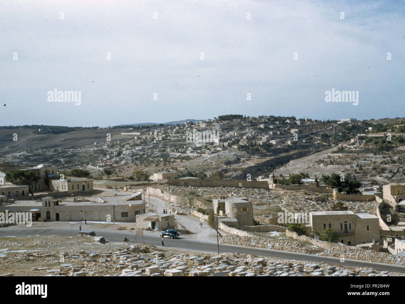 Hill of Evil Counsel 1948, Jerusalem, Israel Stock Photo