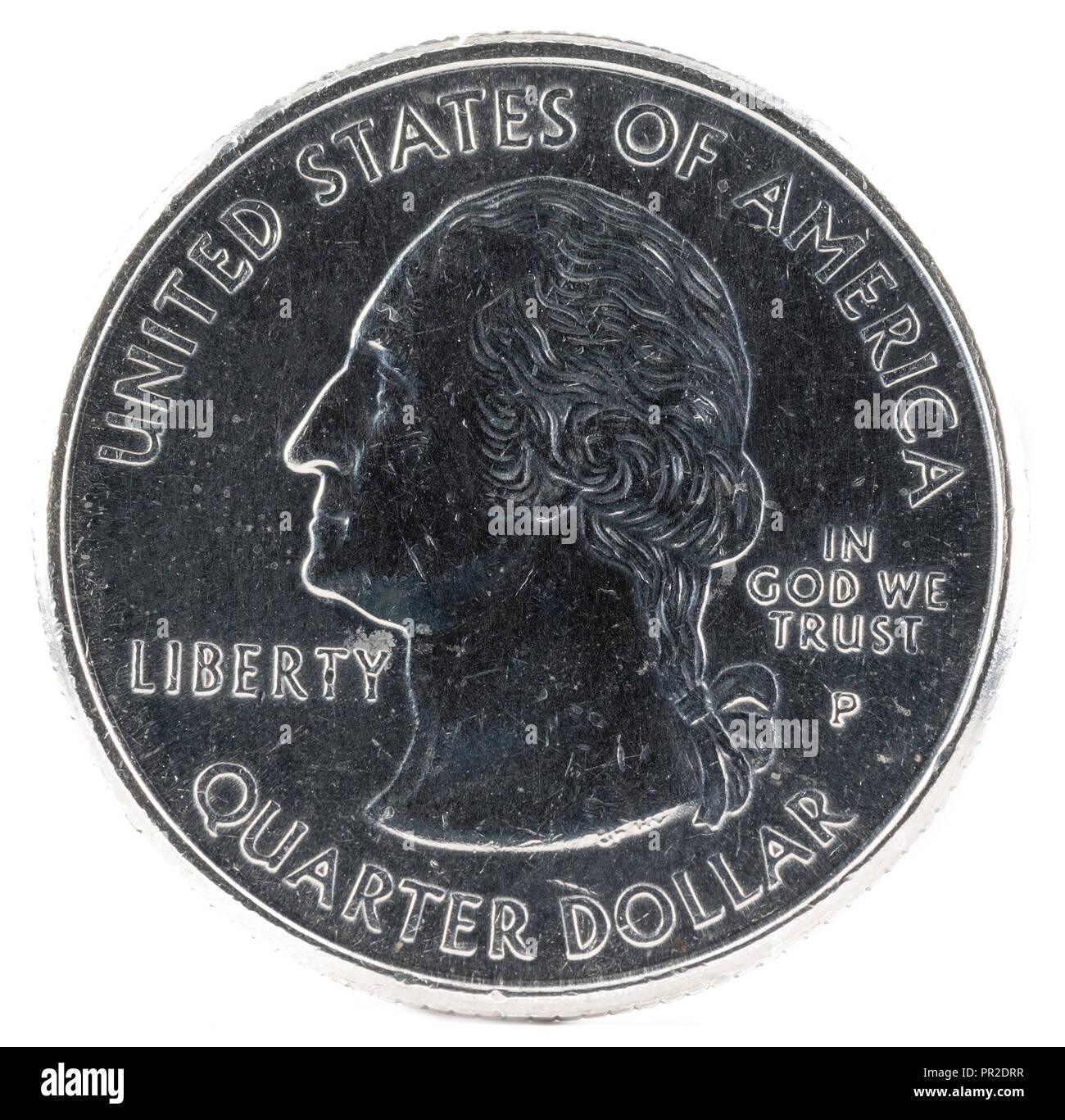 United States Coin. Quarter Dollar 1999 P. Obverse Stock Photo Alamy
