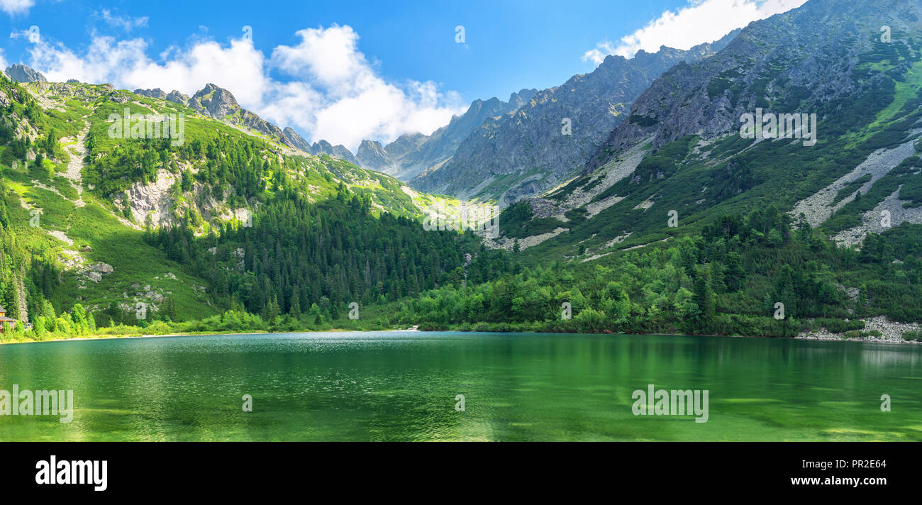 Mountain lake High Tatras National Park Stock Photo
