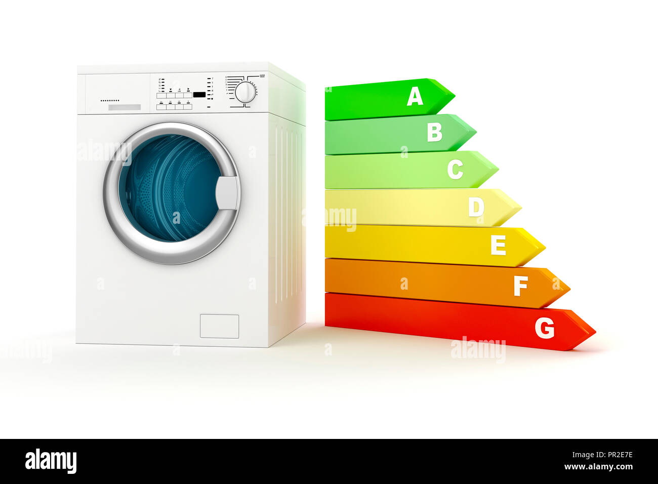 3d washing machine energy efficiency Stock Photo Alamy