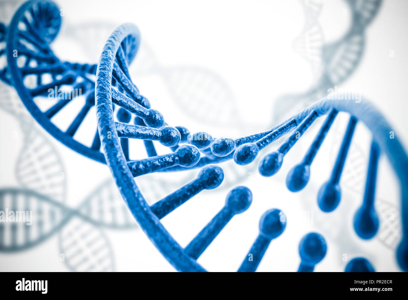 3d render of dna structure, abstract background Stock Photo - Alamy