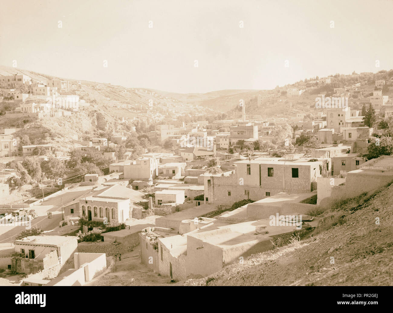 Amman, the town. 1946, Jordan, Amman Stock Photo - Alamy