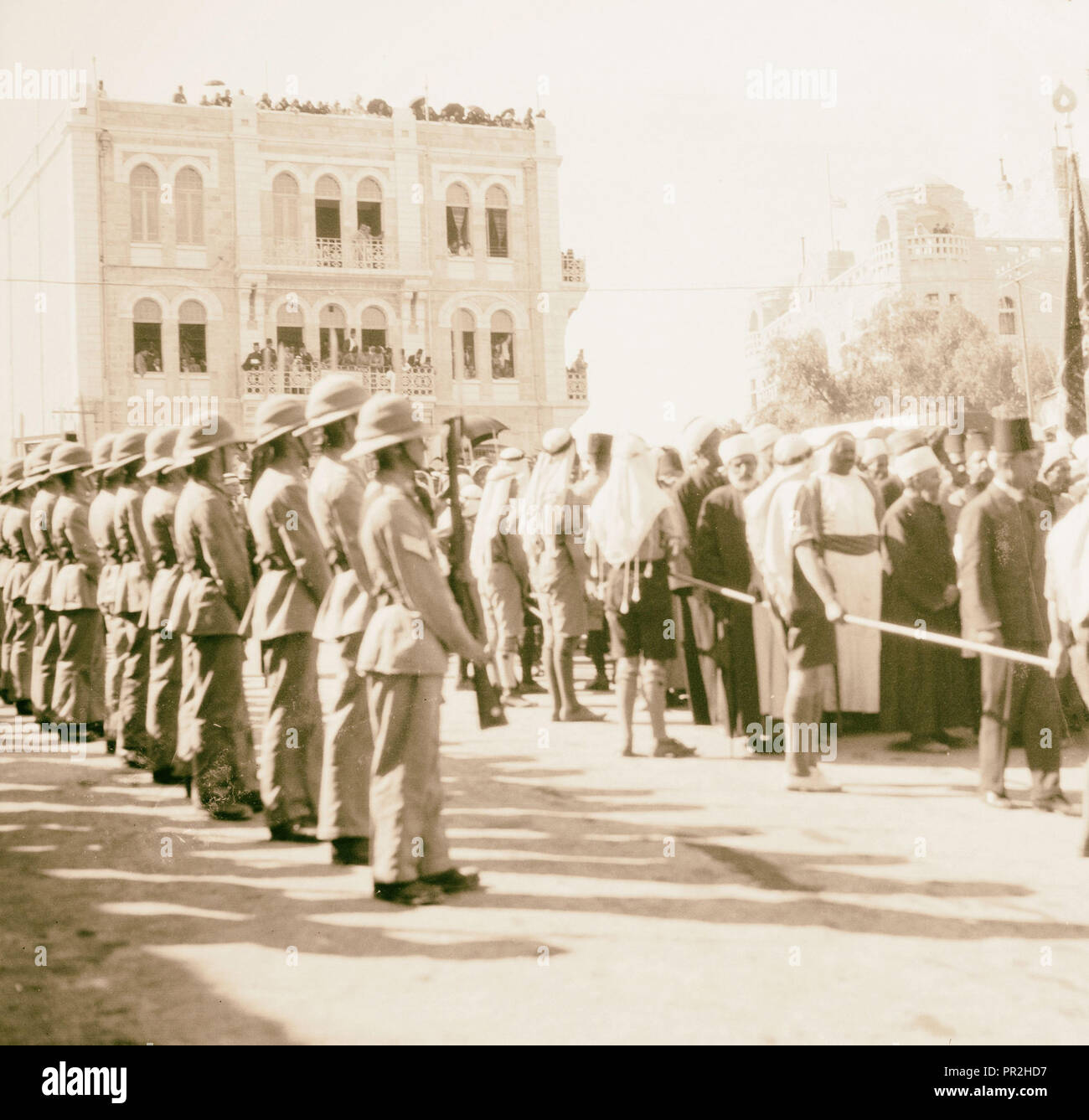 Funeral of King Hussein, Jerusalem. 1931, Israel Stock Photo Alamy