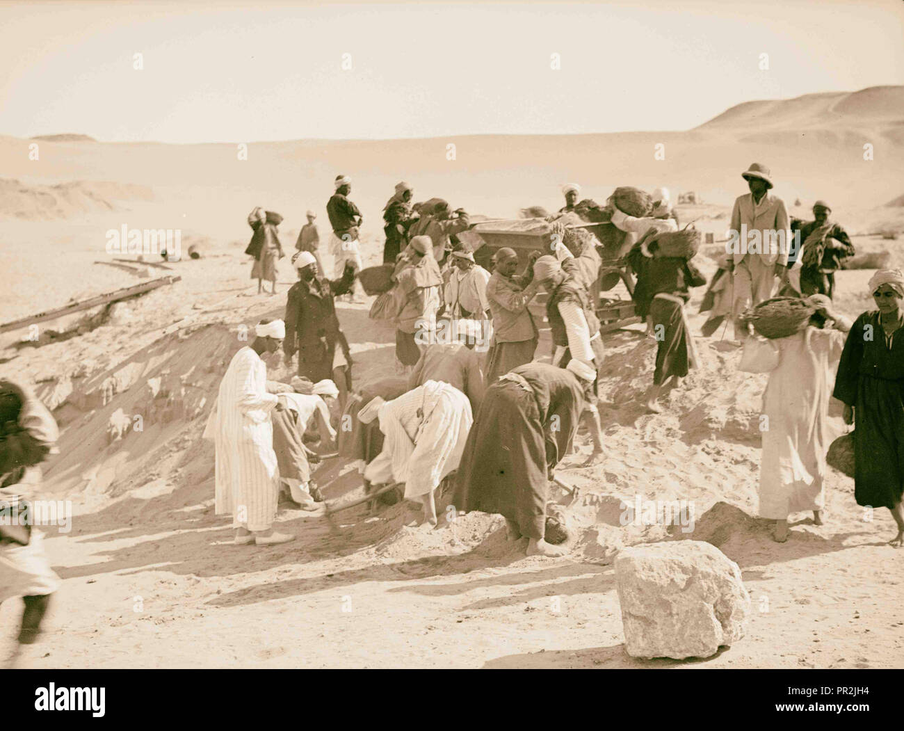 The fourth pyramid of Gizeh, etc. (recently discovered). Excavation ...