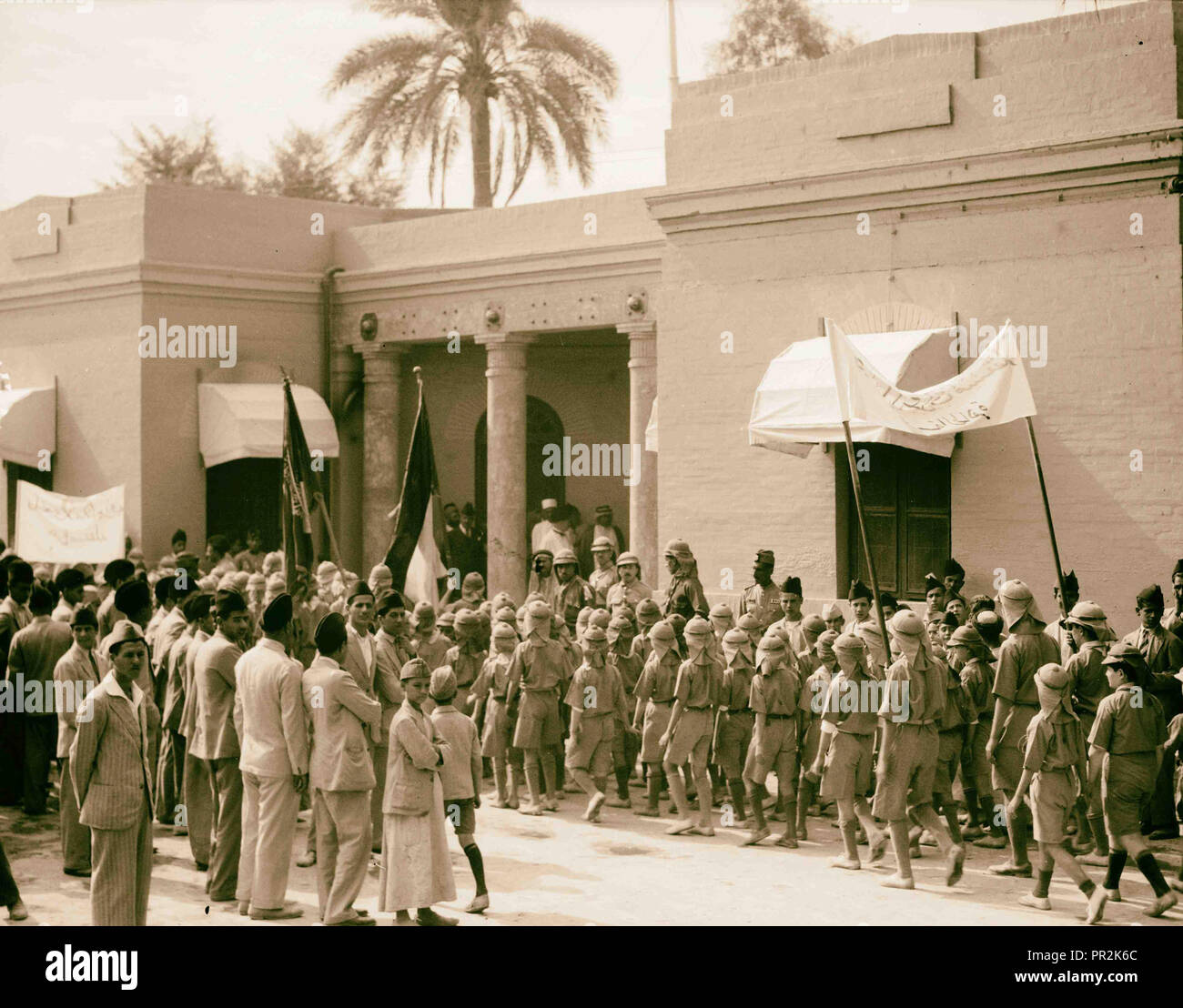 Iraq. (Mesopotamia). Celebration of Iraq becoming member of the League of Nations, Oct. 6, 1932. Baghdad. Stock Photo