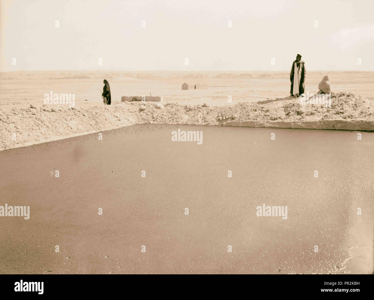 Iraq. Gayara. Area of bituminous wells S. of Mosul. A large pool of ...