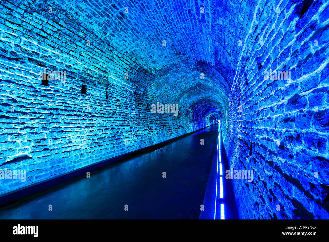 Canada's first railway tunnel at Brockville, Ontario, Canada Stock Photo