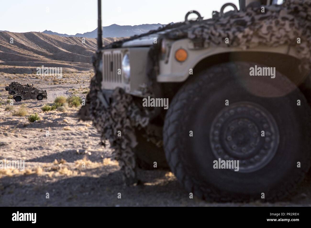 U.S. Marines with Combined Anti-Armor Team (CAAT), 1st Battalion, 1st ...