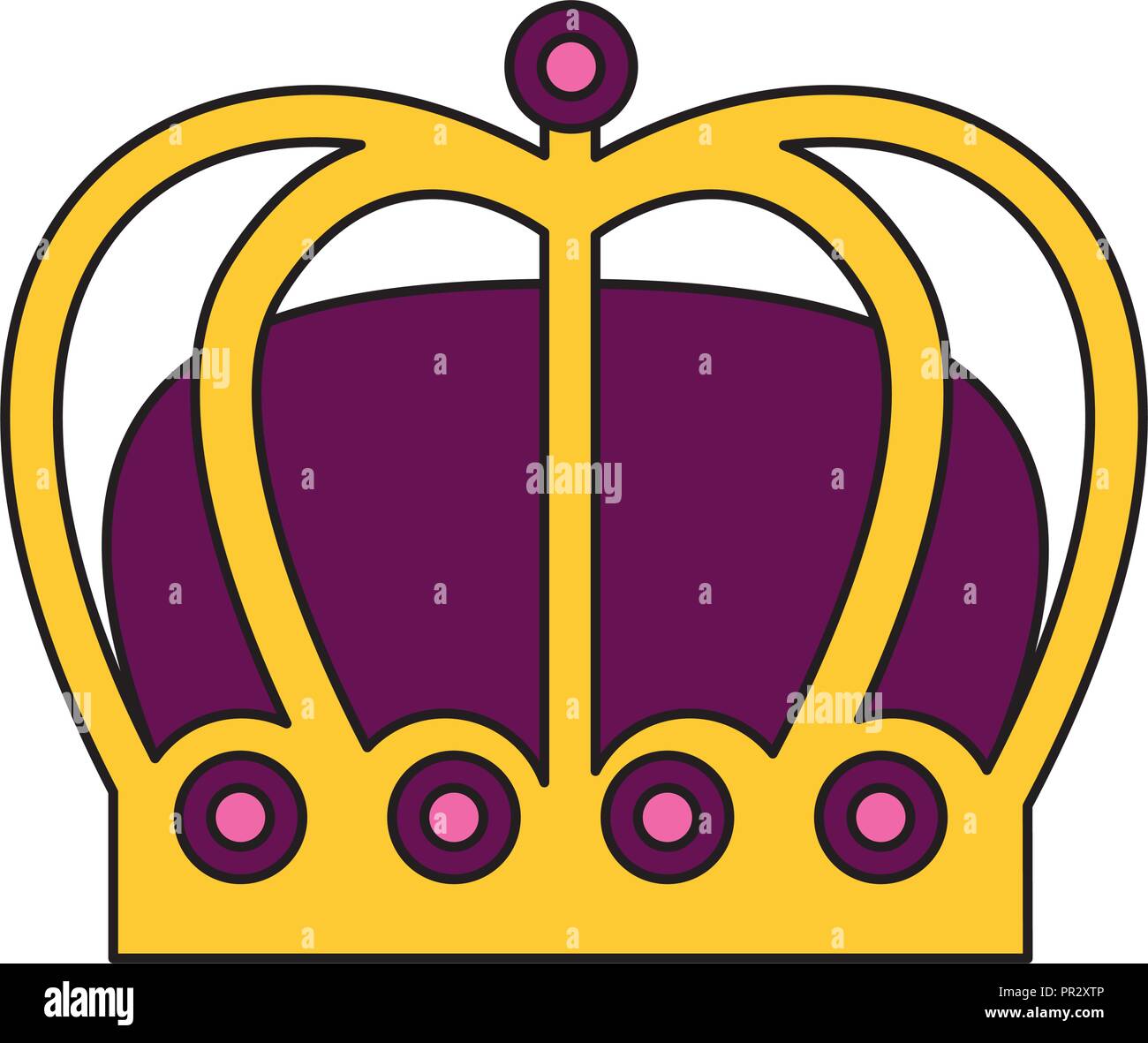 crown jewelry royal monarchy gems vector illustration Stock Vector ...