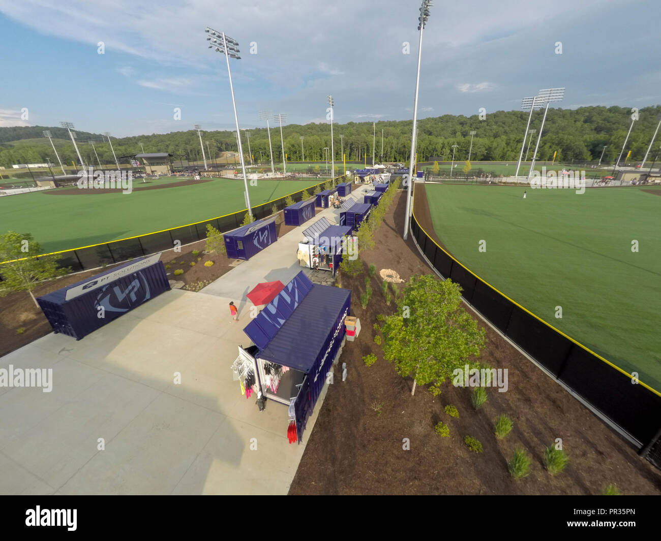 Baseball diamonds lake Point Sports Complex. Stock Photo Alamy