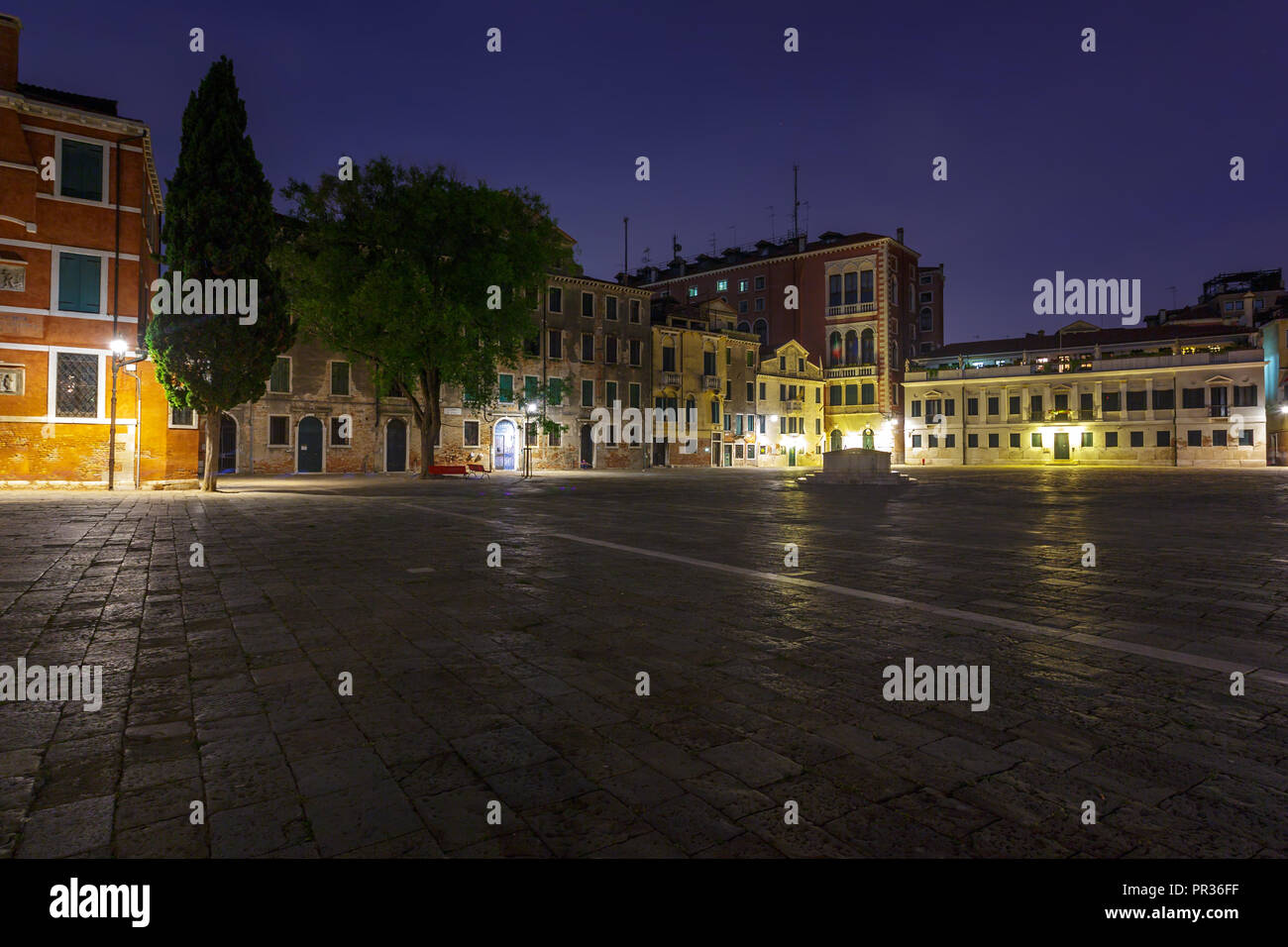 Campanile of San Giovanni Elemosinario (1531) church San Polo district  Venice the Veneto Italy Europe Stock Photo - Alamy