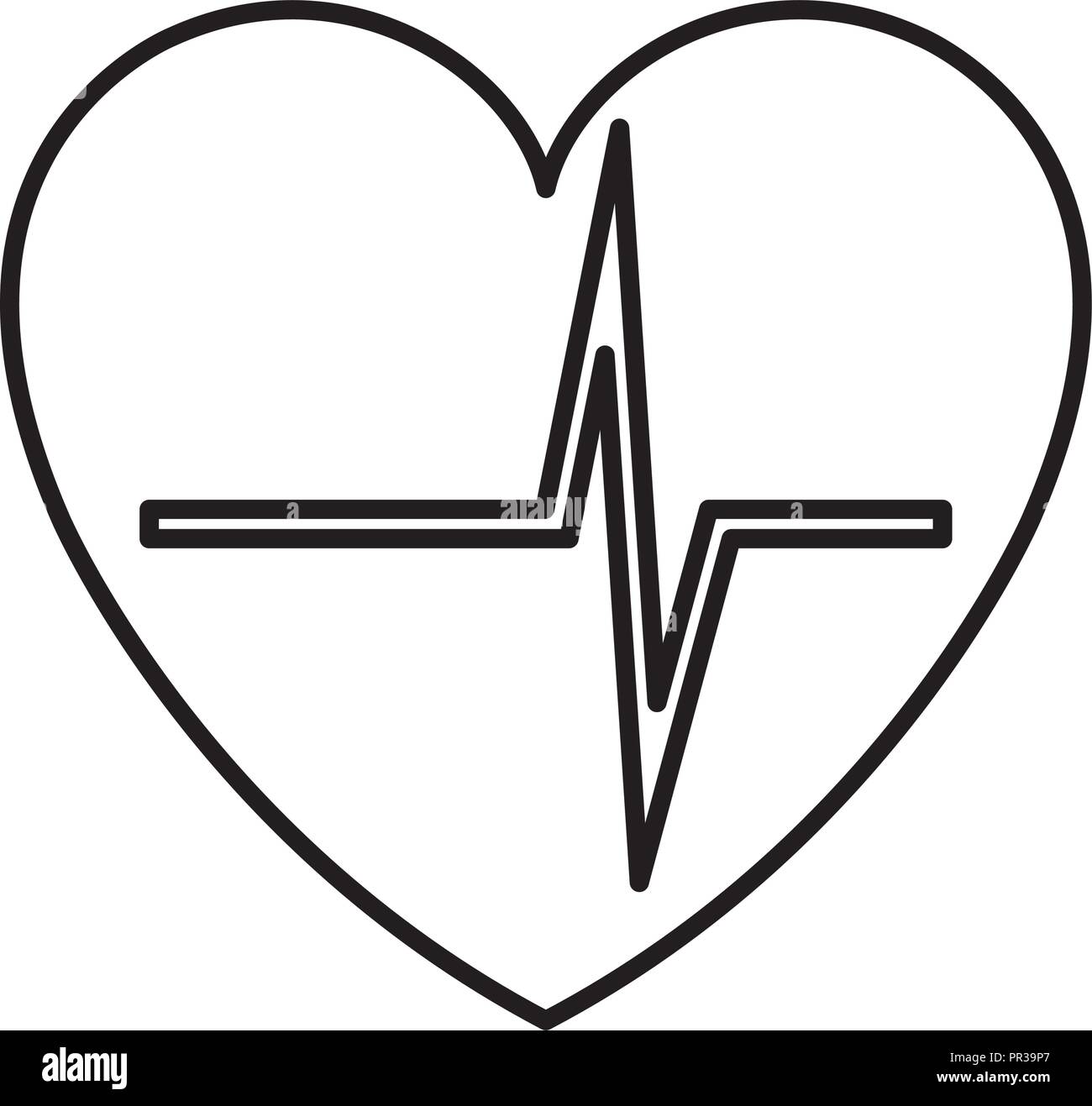 heart cardiology isolated icon vector illustration design Stock Vector ...