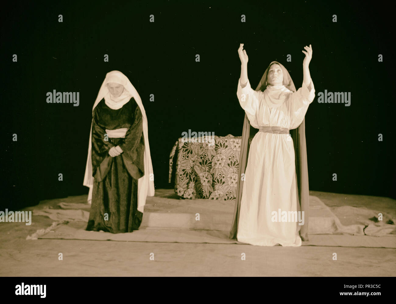 The Christmas Story, Y.M.C.A. tableaux 1934, Jerusalem, Israel Stock Photo Alamy