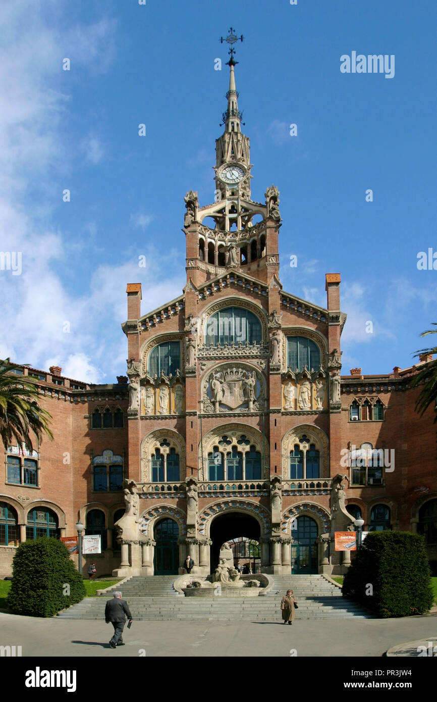 Hospital de la Santa Creu i Sant Pau, Barcelona, Catalonia, Spain. By the Catalan modernisme Hospital de la Santa Creu i Sant Pau, Barcelona, Catalonia, Spain. By the Catalan modernisme