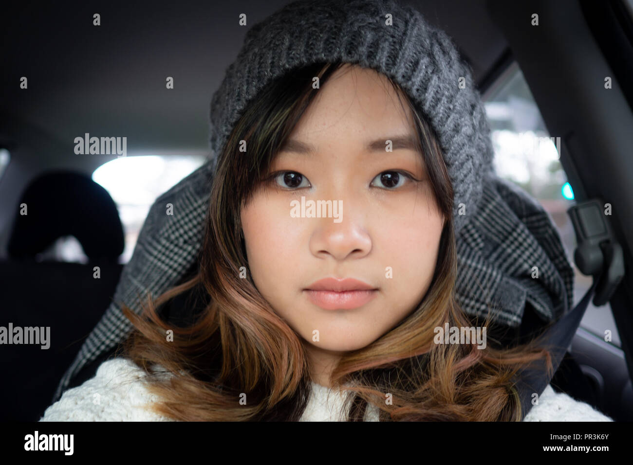 Selfie of beautiful asian girl hi-res stock photography and images - Alamy