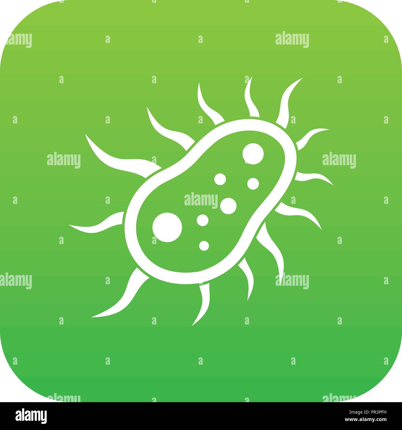 Bacteria centipede icon digital green Stock Vector Image & Art - Alamy