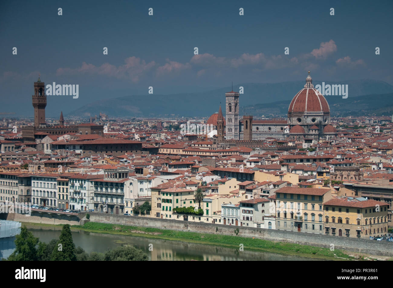 View of Florence from the Piazzale Michelangelo Stock Photo