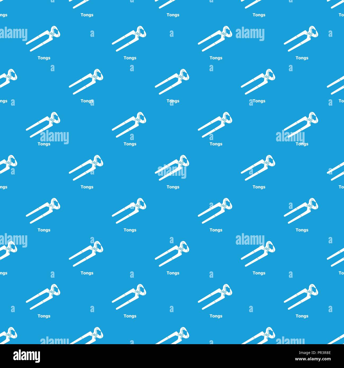 Tongs pattern vector seamless blue Stock Vector