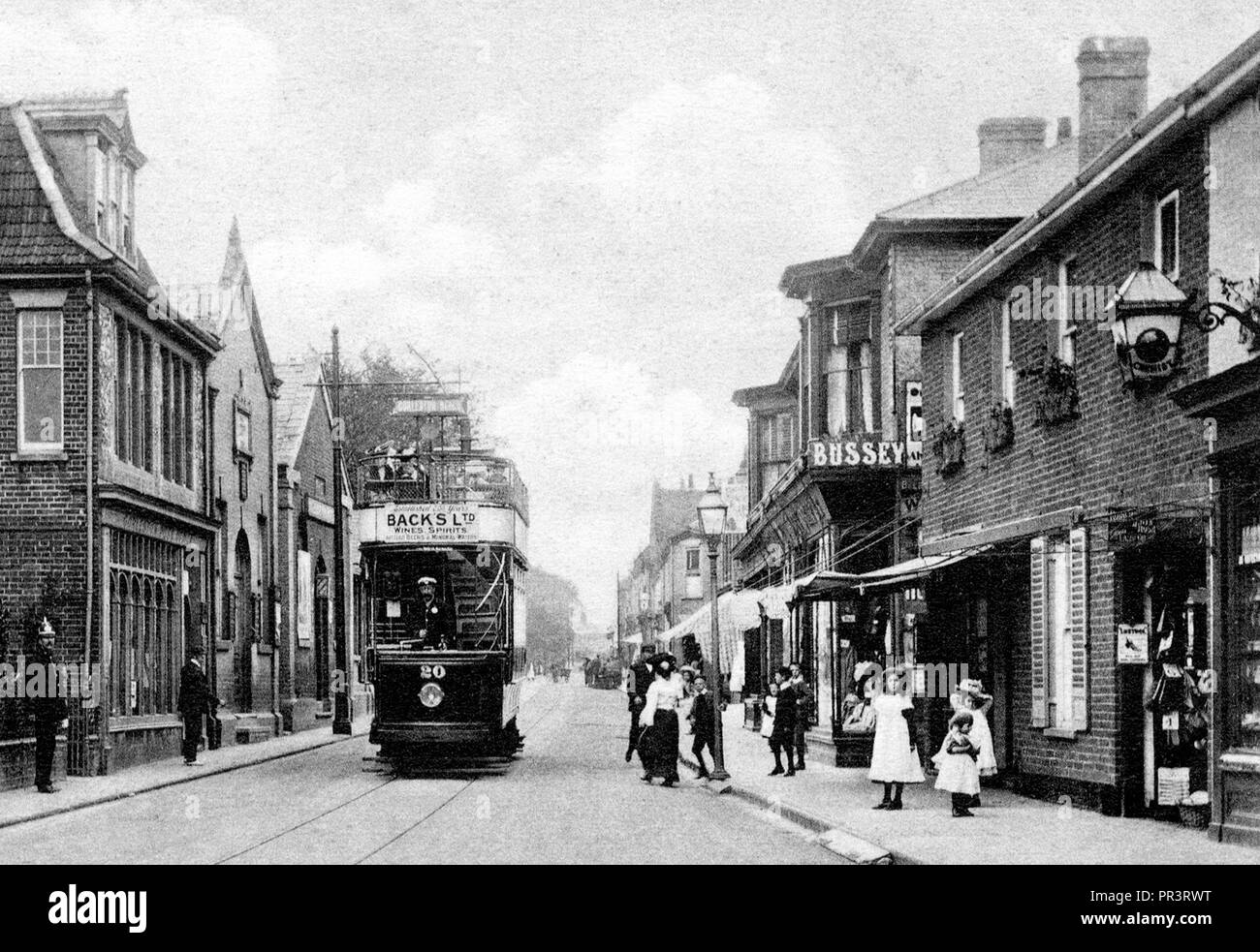 Gorleston High Street early 1900’s Stock Photo
