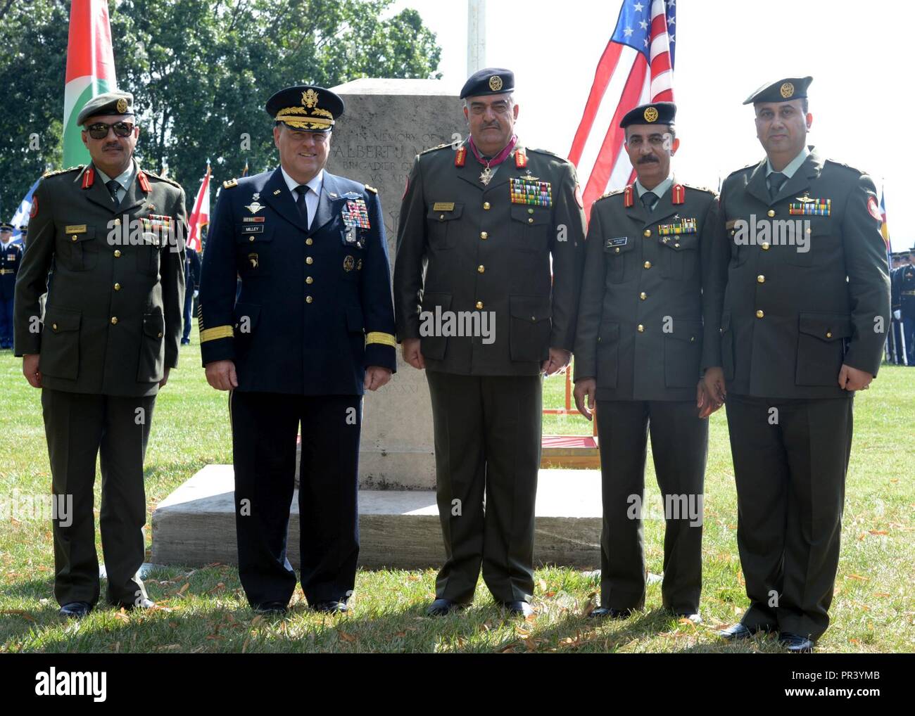 Chief of Staff of the U.S. Army, Gen. Mark A. Milley, center left