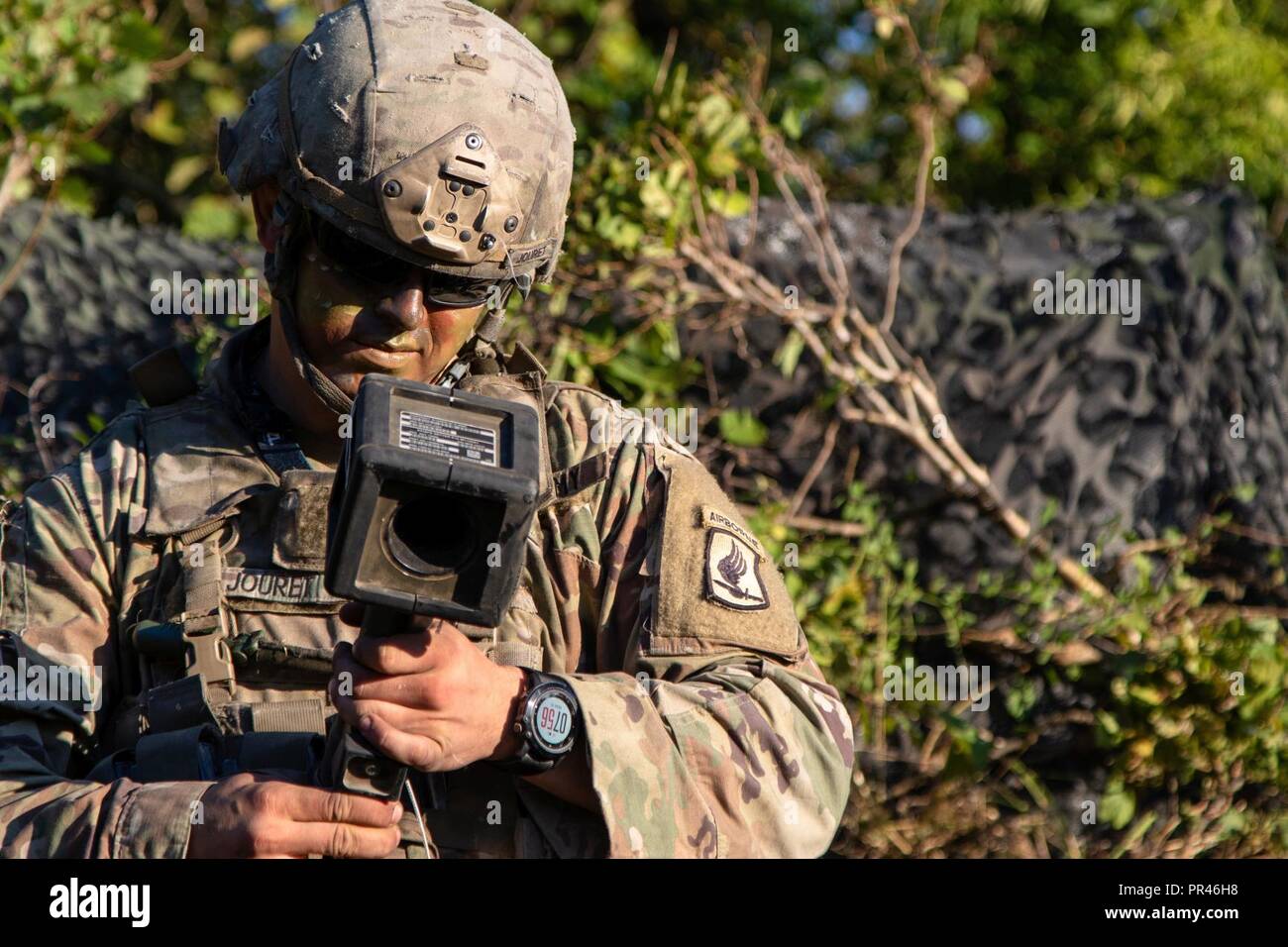 Cpl. Tyler Jouret, a cannon crewmember with 4th Battalion, 319th