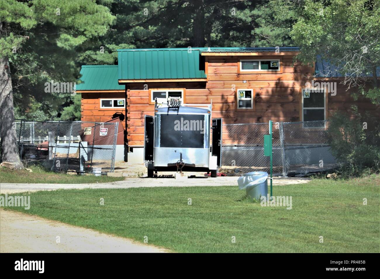 Contractors Work On A New Cabin Sept 6 2018 At Pine View