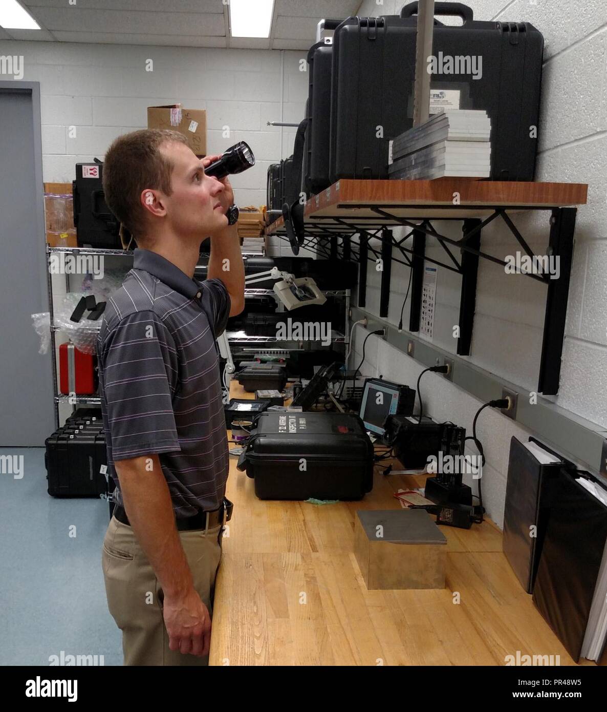 AFRL Materials and Manufacturing Directorate engineer Brian Shivers