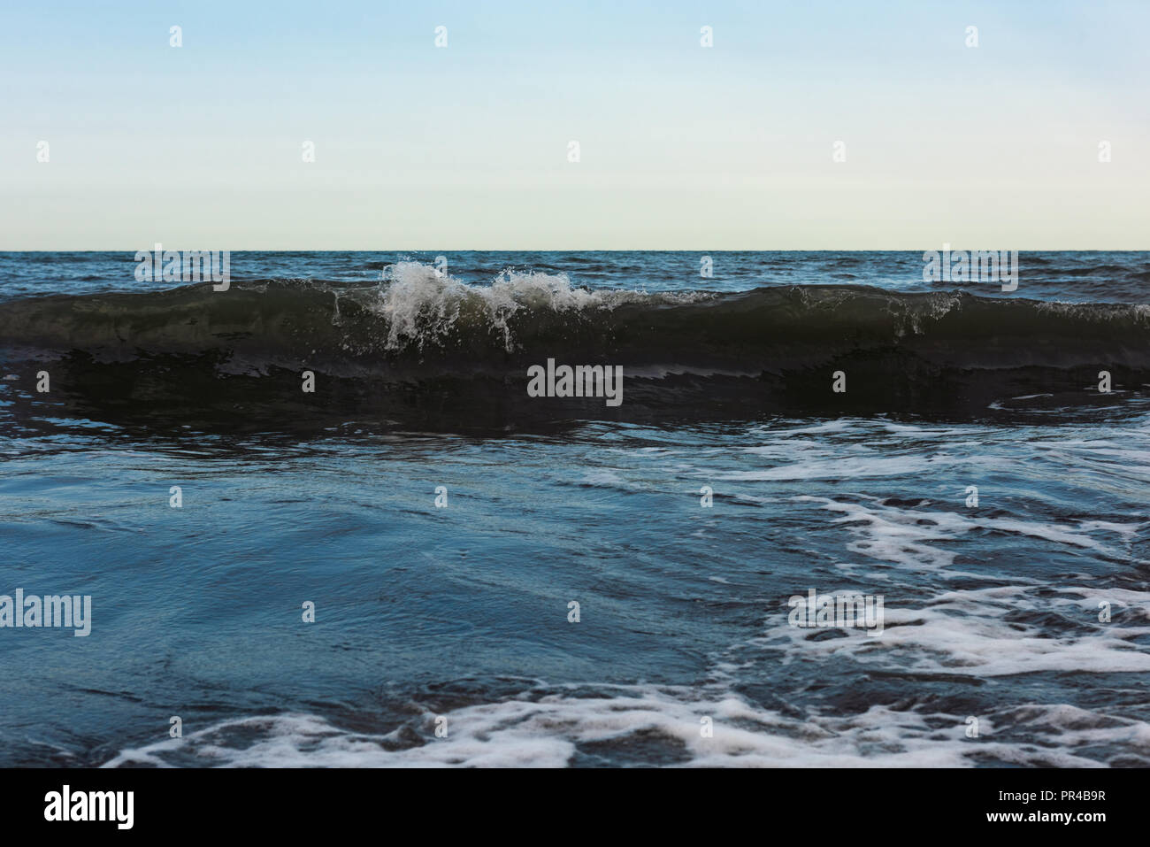 Powerful sea waves splash, natural background Stock Photo - Alamy