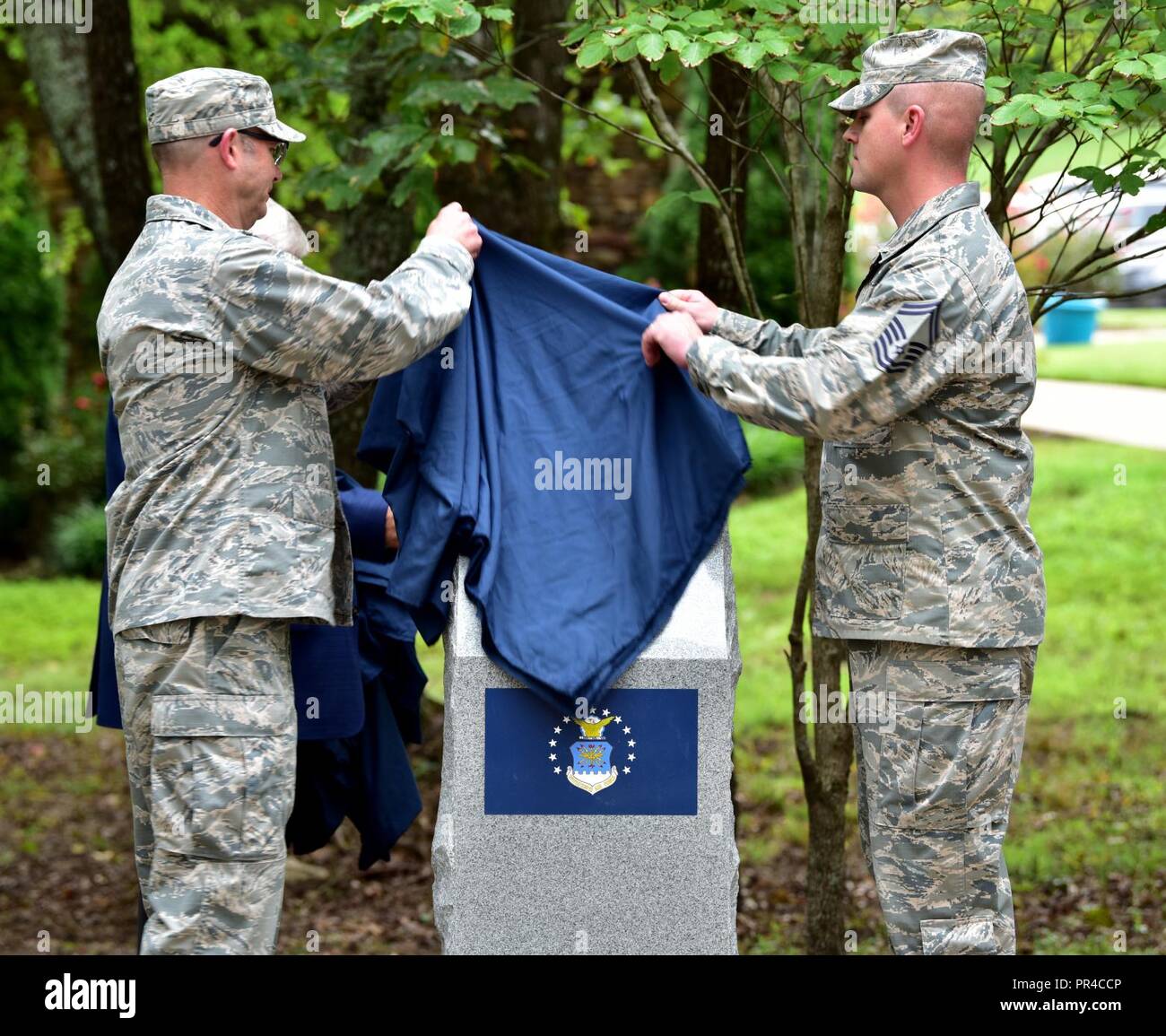 Brig. Gen. Marc A. Sicard (left), Assistant Adjutant General - Air 