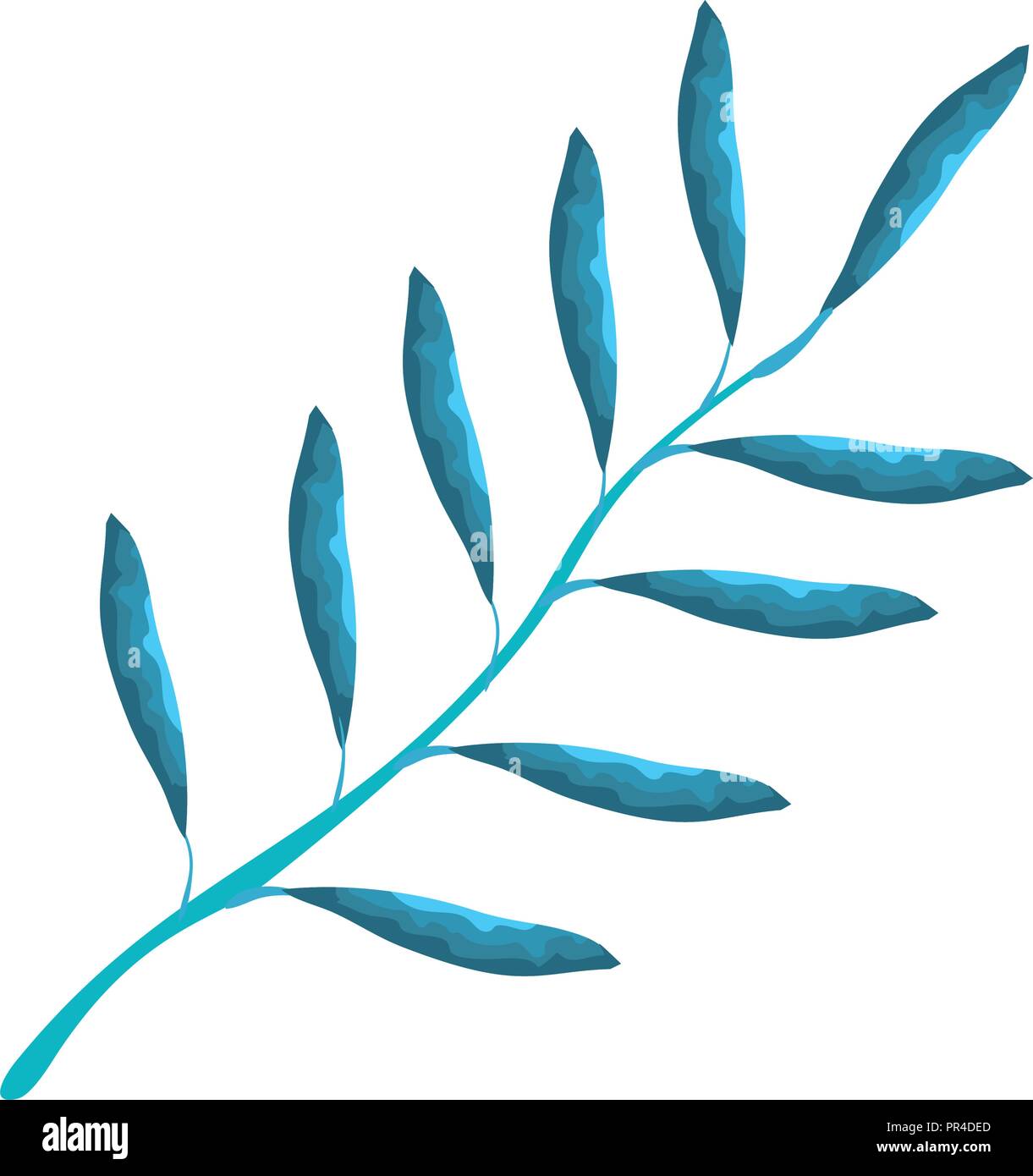 branch with leafs icon vector illustration design Stock Vector Image ...