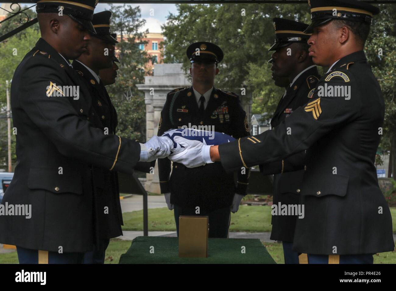 Military honors flag presentation store