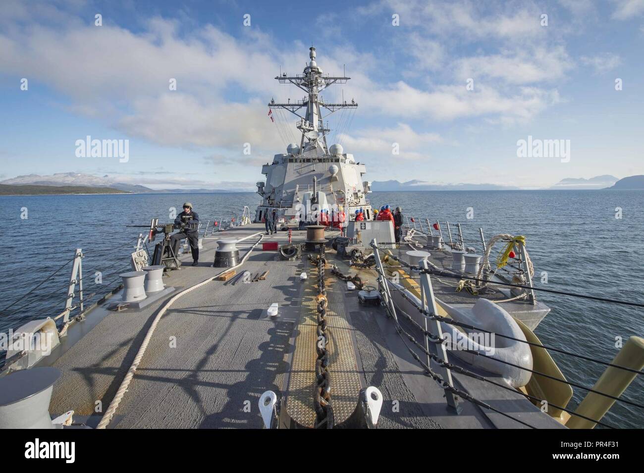 Norway (Sept. 7, 2018) The Arleigh Burke-class guided-missile destroyer ...
