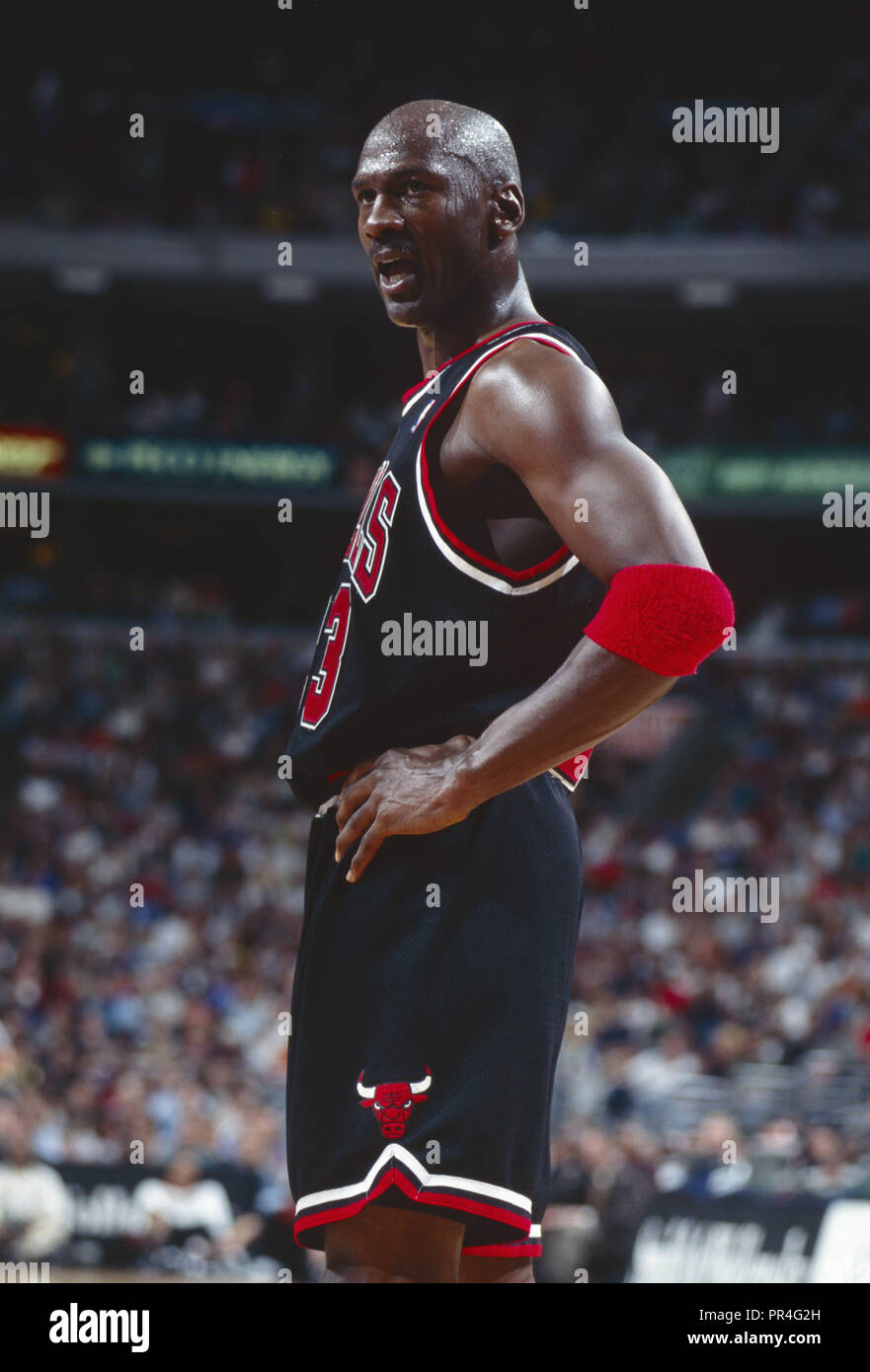 Michael Jordan Of The Chicago Bulls 1997 1998 Season Stock Photo Alamy