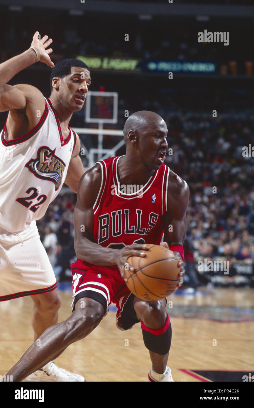 Michael Jordan of the Chicago Bulls. 1997-1998 Season Stock Photo - Alamy