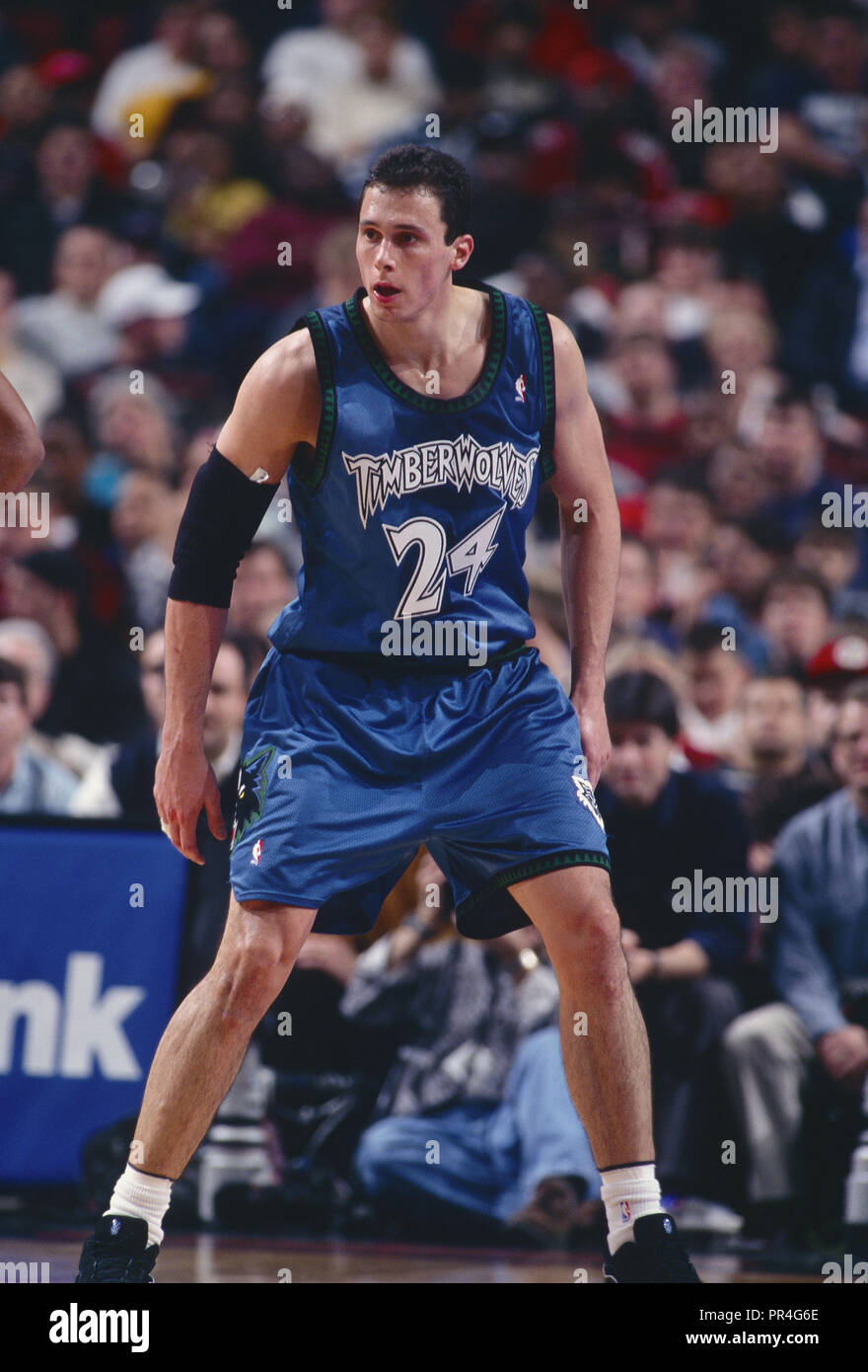 Tom Gugliotta of the Minnesota Timberwolves. 1997-1998 Season Stock Photo -  Alamy