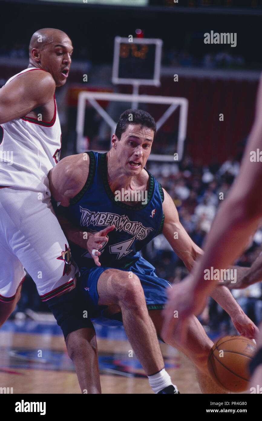 Tom Gugliotta of the Minnesota Timberwolves. 1997-1998 Season Stock Photo -  Alamy