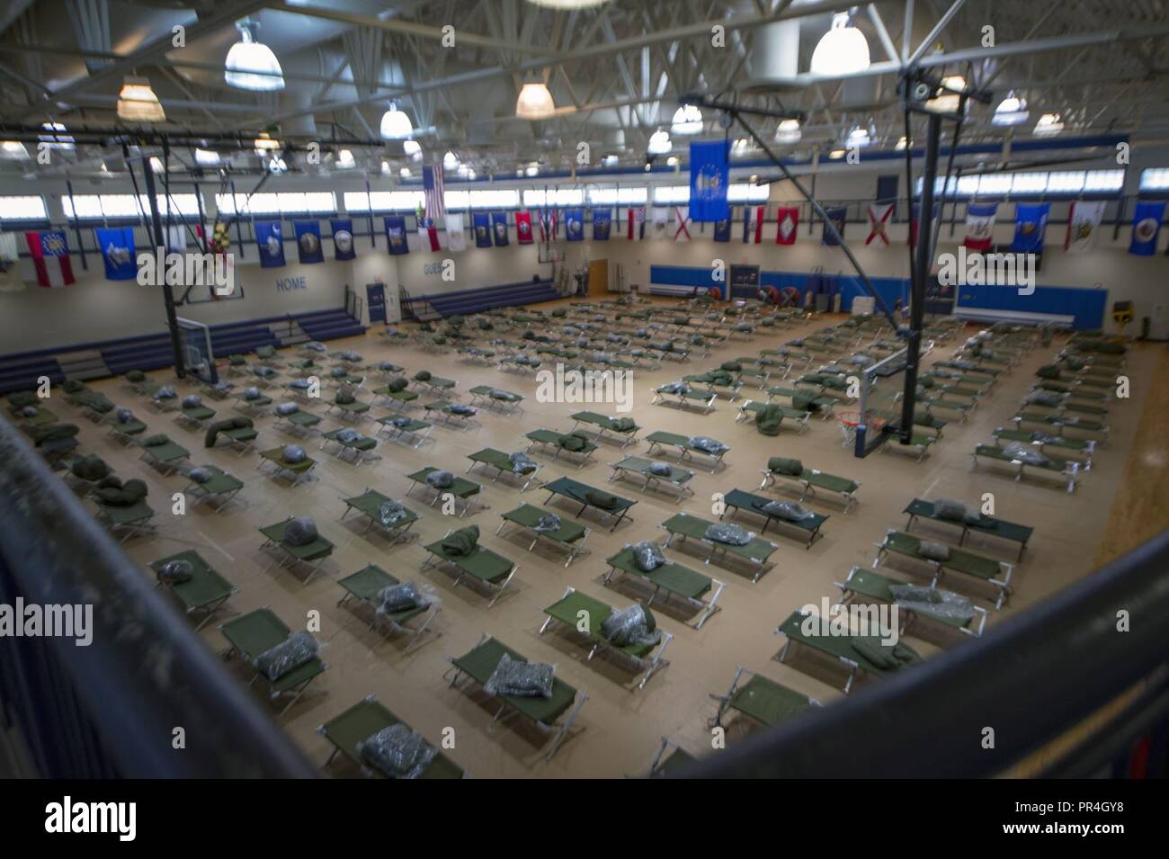 The 23d Force Support Squadron prepares Moody’s base gym for an influx