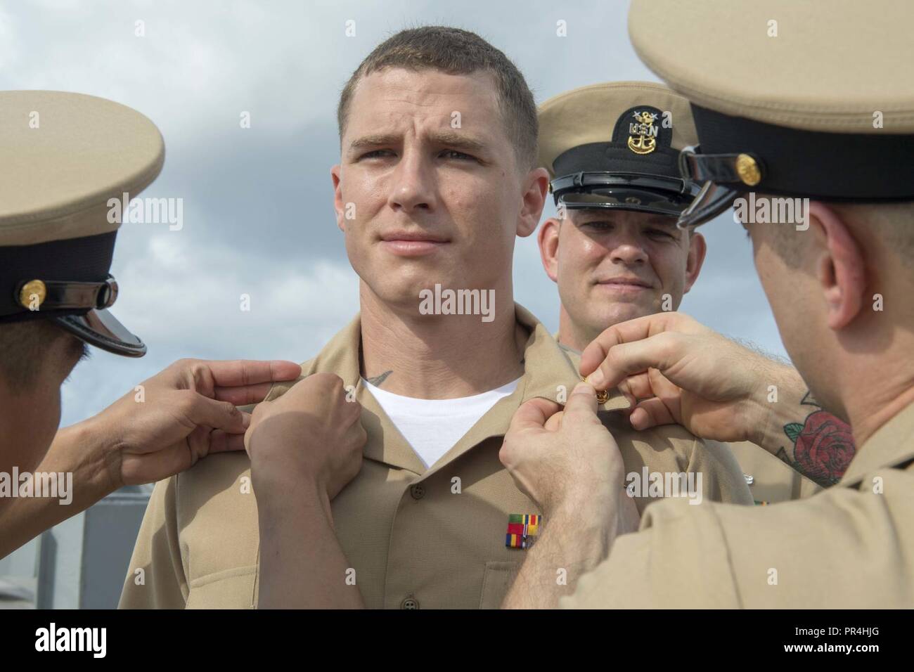 PHILIPPINE SEA (Sep. 14, 2018) Chief Boatswain’s Mate Haley