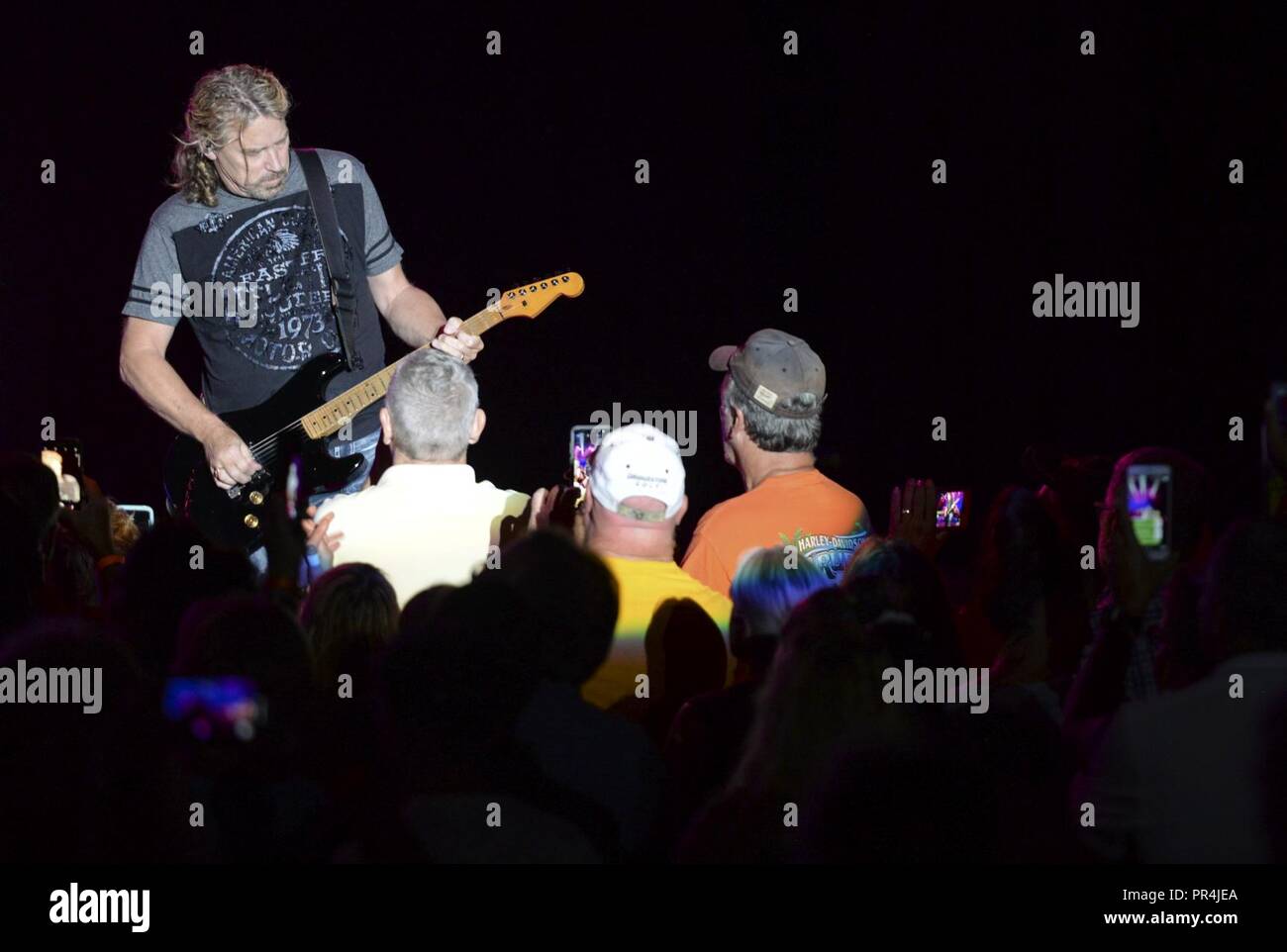 38 Special Band Member Danny Chauncey Performs For A Crowd As Part Of Military Appreciation Night At The Fraze Pavilion In Kettering Ohio Sept 13 18 Fans Also Heard From The Band