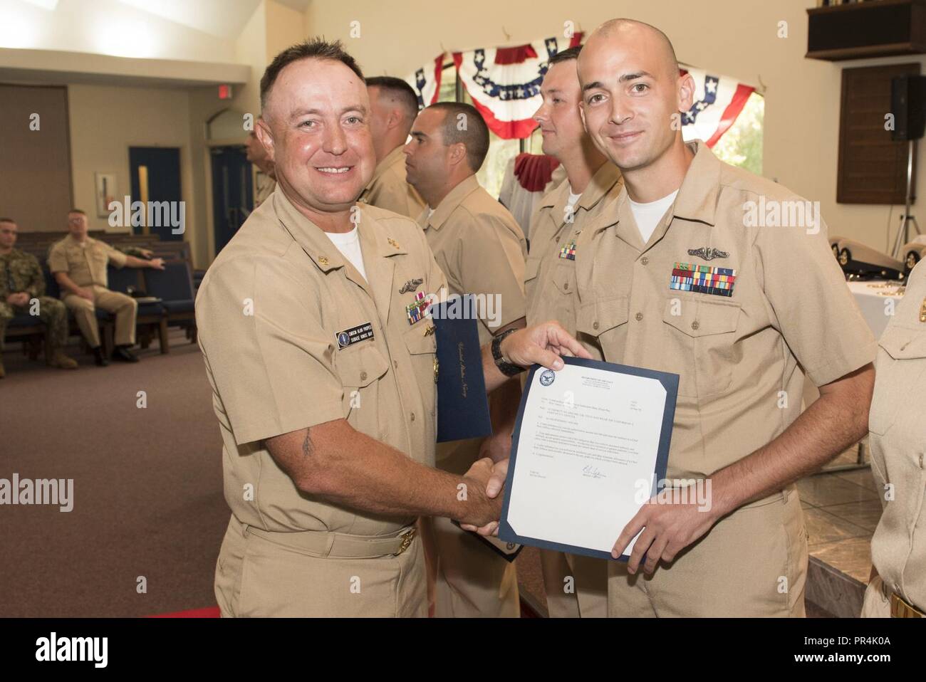 KINGS BAY, (Sept. 14, 2018) Command Master Chief Alan Propes