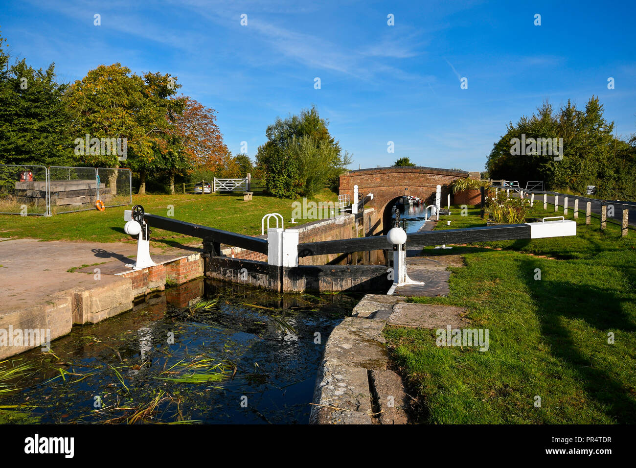 Uk Weather Higher Lock On The Bridgwater And Taunton Cnear Hedging In Somerset On A Day Of Sunshine And Clear Blue Skies Uk Weather Higher Lock On The Bridgwater And Taunton Cnear Hedging In Somerset On A Day Of Sunshine And Clear Blue Skies