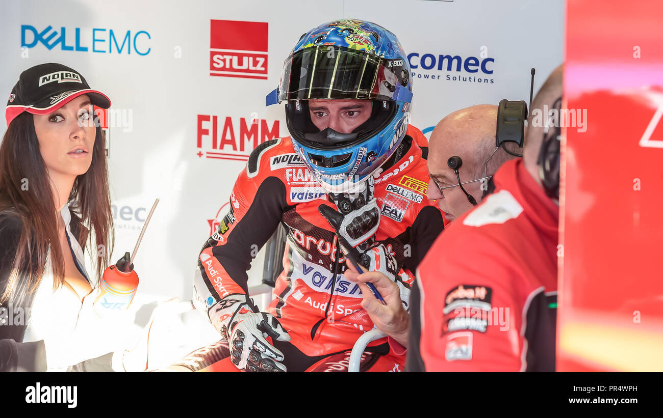 Marco Melandri Ita Ducati Panigale R Aruba It Racing 29th Sep 18 Ducati Sbk 18 Moto