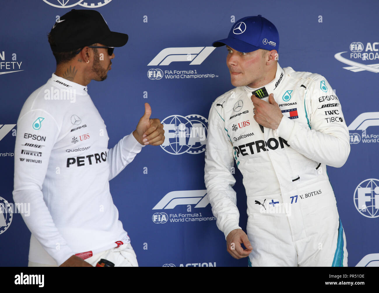 Mercedes AMG Petronas Motorsport 2019 Valtteri Bottas Cap Blue