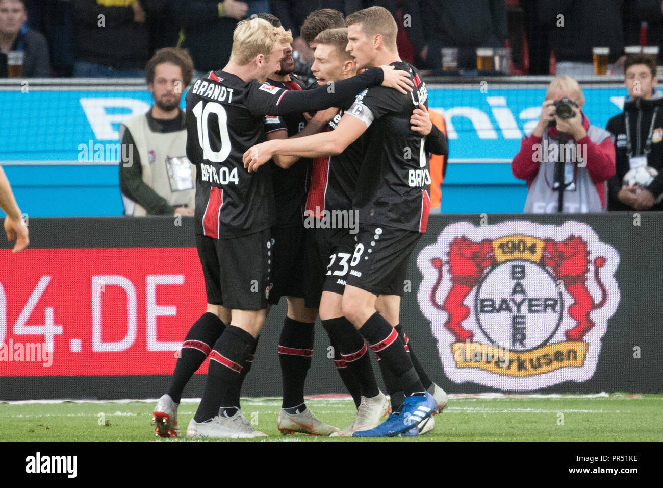 29 September 2018 North Rhine Westphalia Leverkusen Soccer Bundesliga Bayer Leverkusen Borussia Dortmund 6th Matchday On 29 September 2018 North Rhine Westphalia Leverkusen Soccer Bundesliga Bayer Leverkusen Borussia Dortmund 6th Matchday On
