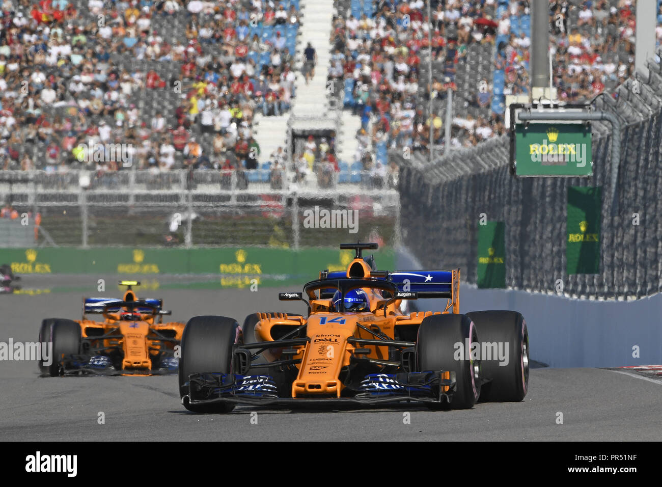 Sochi, Russia. 29th Sep, 2018. Motorsports: FIA Formula One World ...