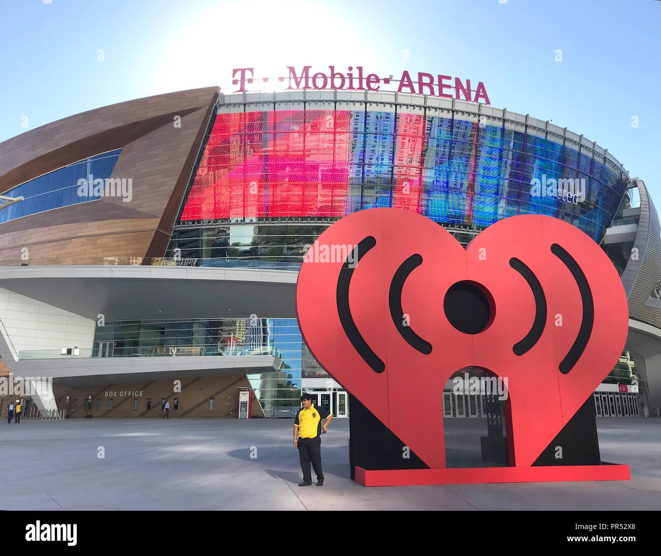 September 20, 2018 Las Vegas, Nevada, U.S Large iHeartRadio logo as