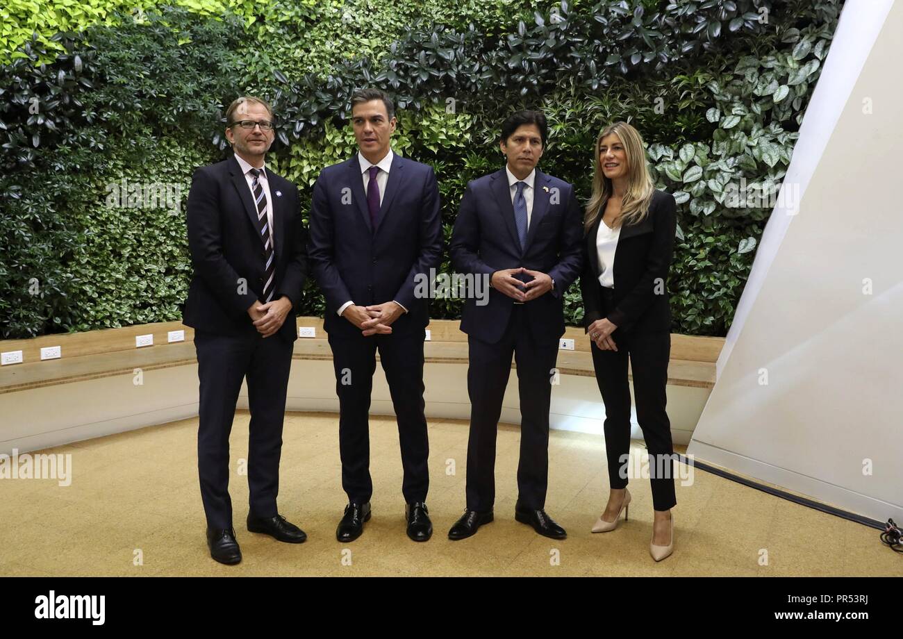 California Usa 29th Sept 2018 Prime Minister Of Spain Pedro